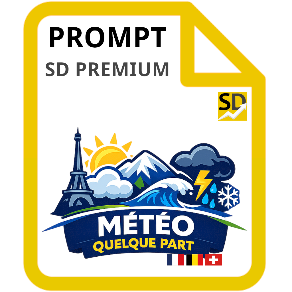 Prompt météo quelque part France Belgique Suisse